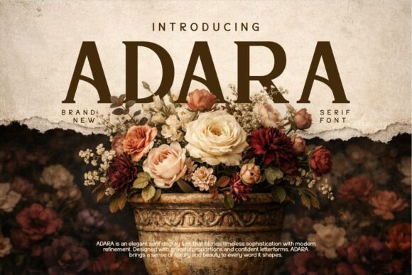 Adara: The Stylish Retro Serif for Modern Design