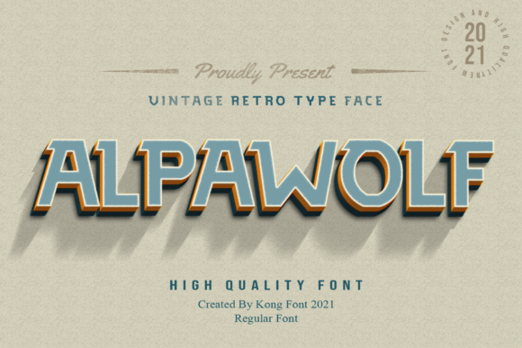 Alpawolf: A Display Font with Vintage Charm and Modern Edge