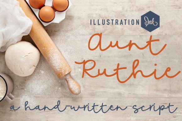 Aunt Ruthie: A Handwritten Font with Character