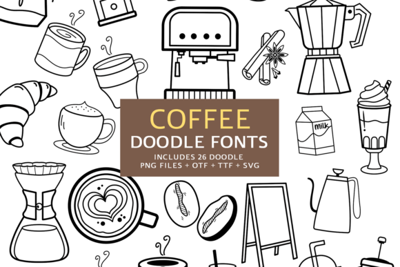 Coffee Doodle: A Playful Font for Creative Designs