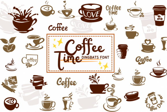 Coffee Time: The Cozy Dingbat Font for Warm Designs
