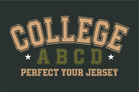 College Abcd: The Athletic Typeface for High-Impact Branding