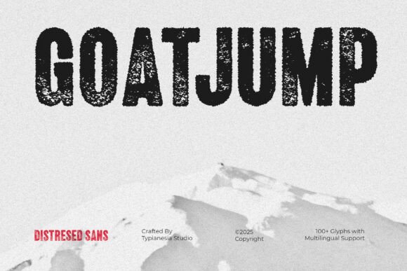 Goatjump: The Distressed Typeface for Authentic Branding