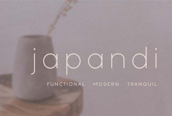 Japandi Font: Clean Lines for Modern Design