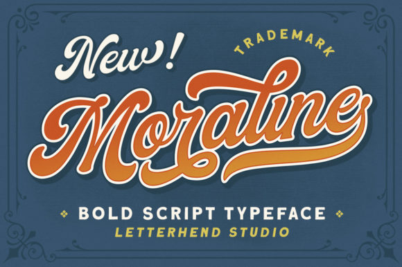 Moraline: A Retro Handwritten Font with Bold Character