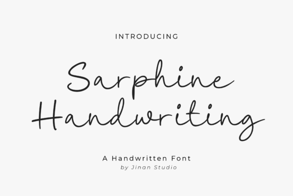 Sarphine: Where Modern Typography Meets Personal Touch