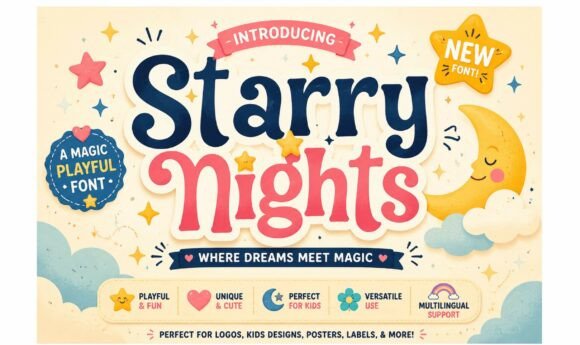 Starry Nights: A Font That Whispers of Wonder