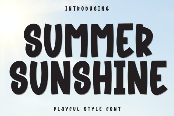 Summer Sunshine: The Bold Typeface That Brings Joy