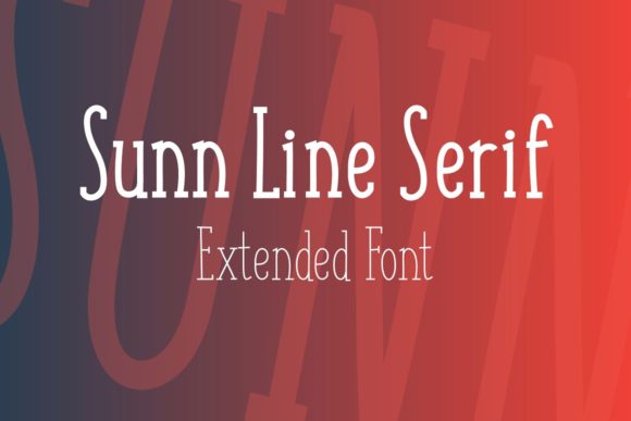 Sunn Line: The Elegant Serif Font for Modern Designers