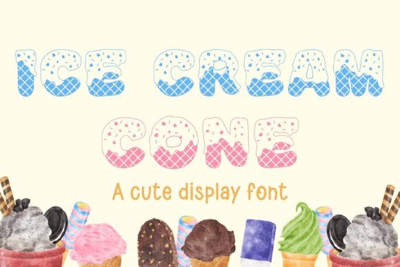 The Ice Cream Cone Font: A Playful Choice for Creative Projects