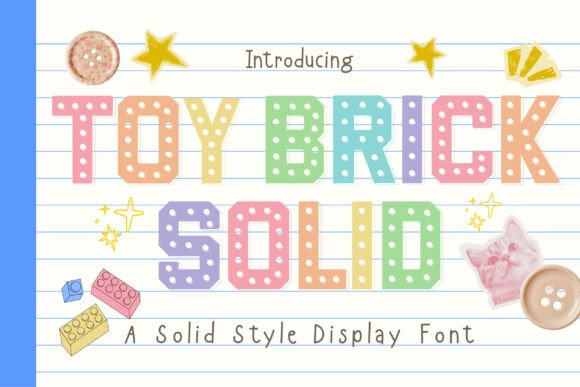 Toy Brick Solid: A Playful Font for Bold, Creative Projects
