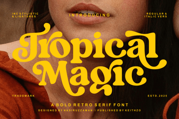 Tropical Magic: A Retro Serif Font for Modern Designs